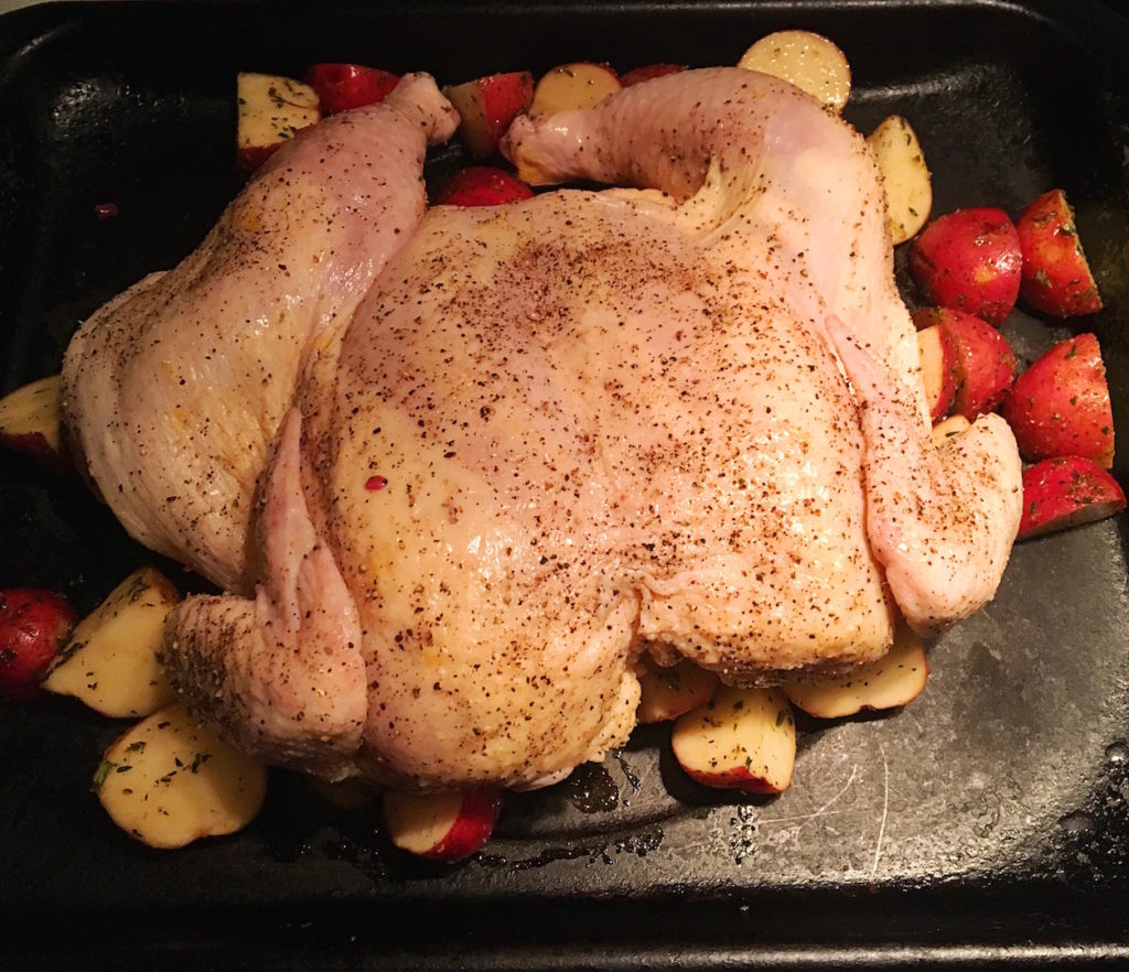 spatchcocked chicken