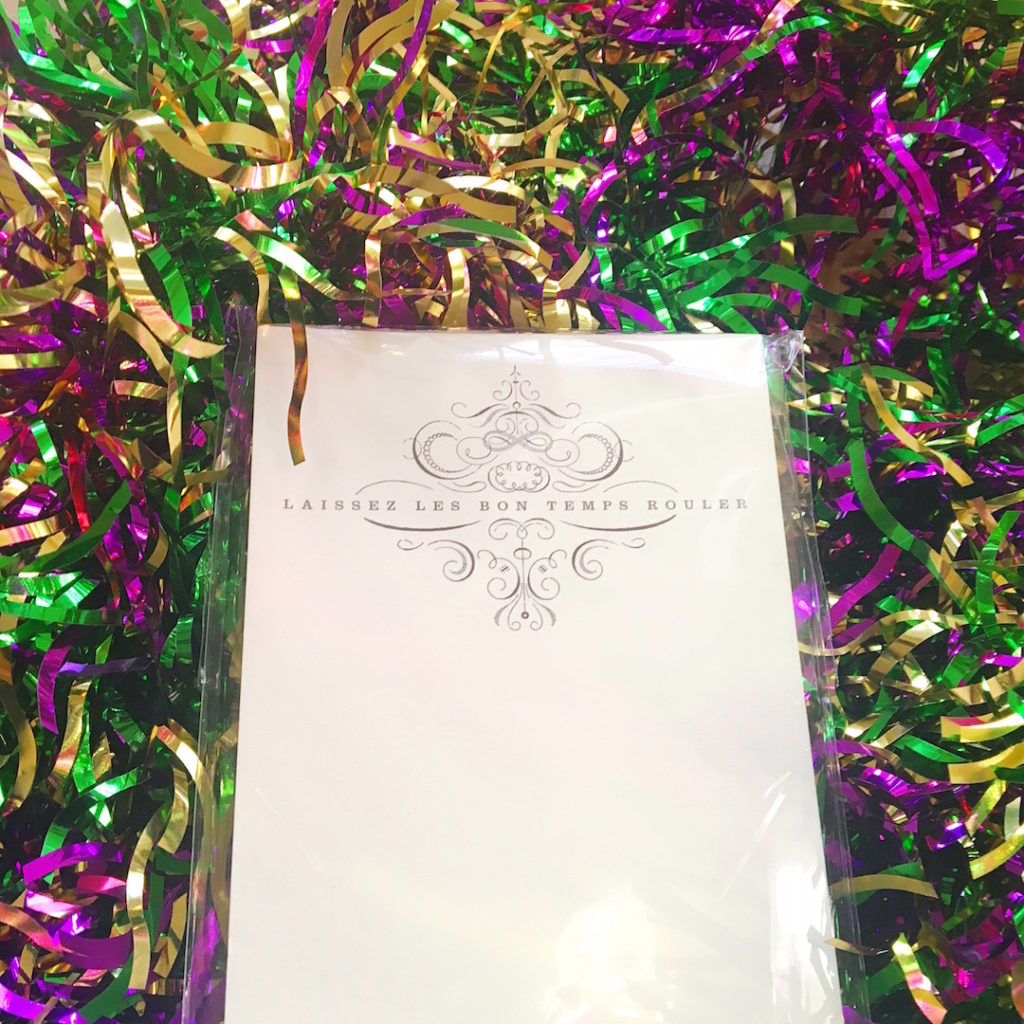 Mardi Gras notepad