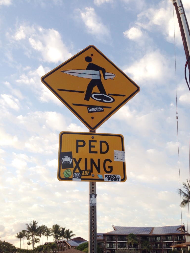 Surfing signage