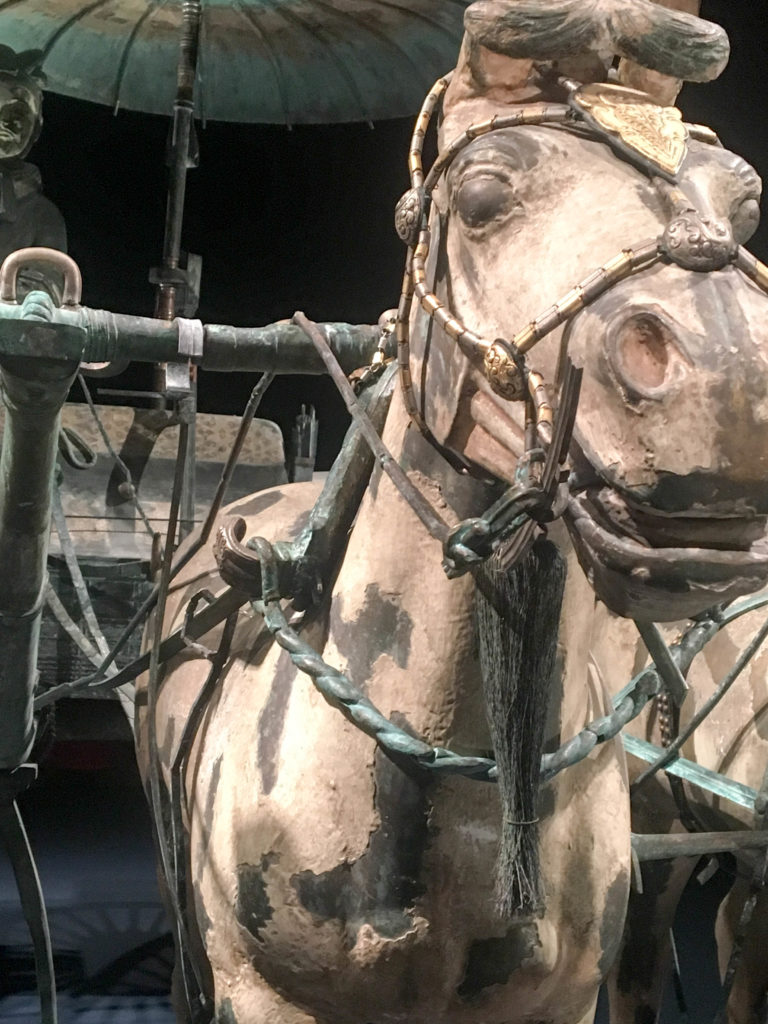 terracotta chariot horse